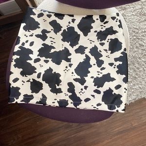 Indie collection cow print skirt